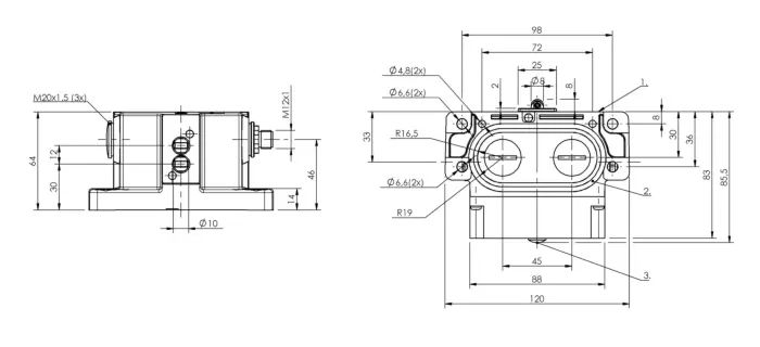 Блочные кулачковые выключатели Balluff BNS053J