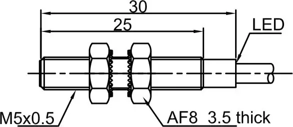 Индуктивные датчики LANBAO LR05XAF08DPC