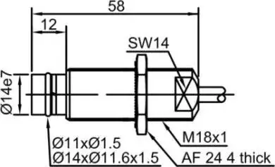 Индуктивные датчики LANBAO LR18XBF02DPOB