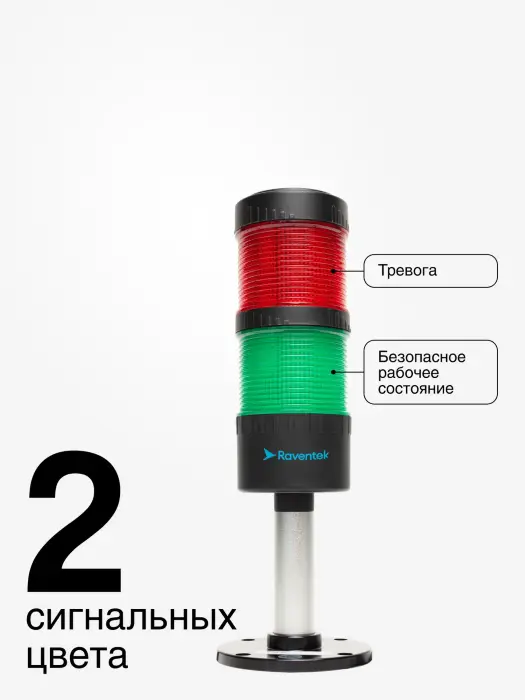 Светодиодные сигнальные колонны Raventek PVO2-224F-RG