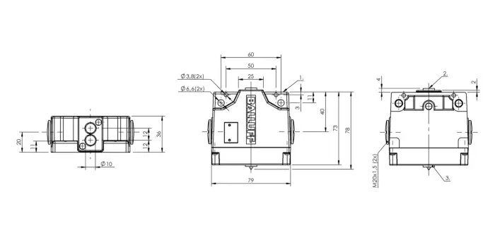 Блочные кулачковые выключатели Balluff BNS03EU
