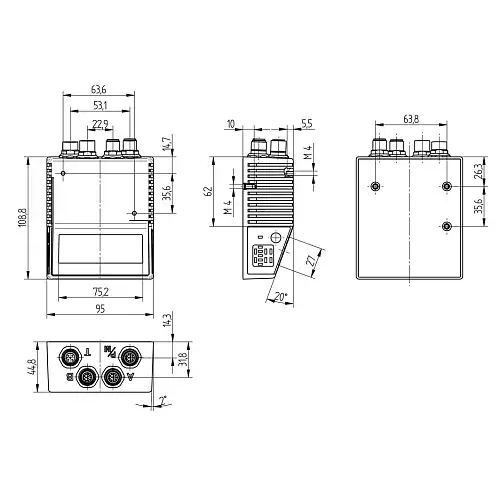 Сканеры 1D штрих-кодов Wenglor FIS-0870-0108