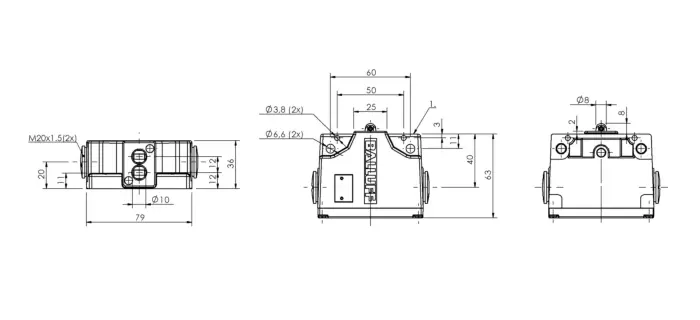 Блочные кулачковые выключатели Balluff BNS027T