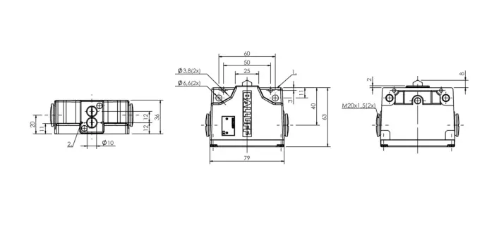 Блочные кулачковые выключатели Balluff BNS02E5