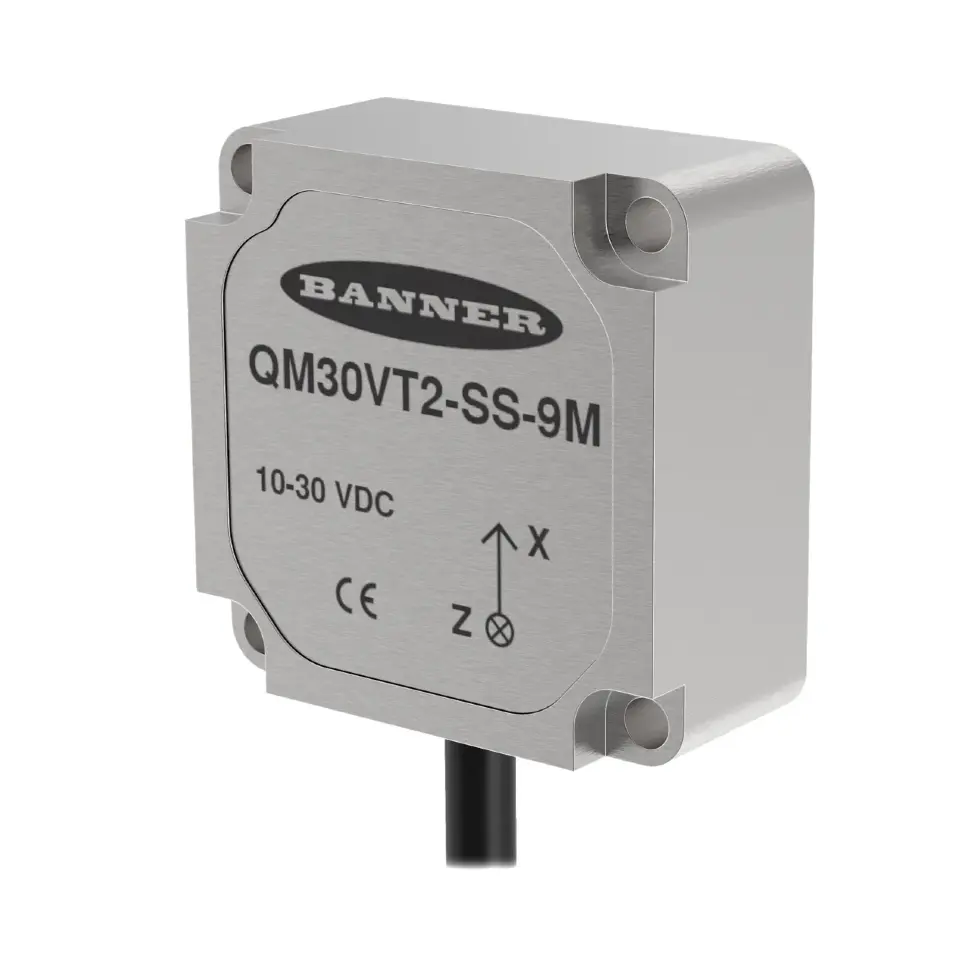 Датчики вибрации Banner QM30VT2-SS-9M