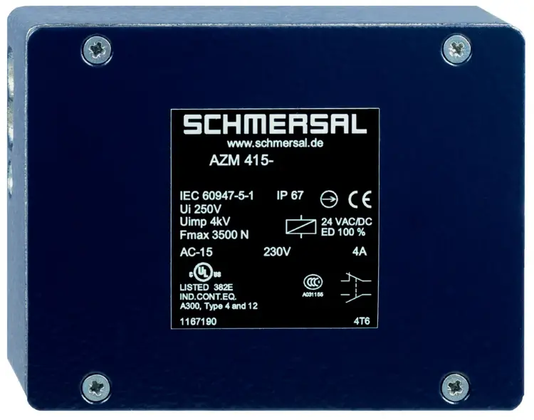 Дверные замки (выключатели) безопасности Schmersal AZM 415-02/11ZPKA 110 VAC