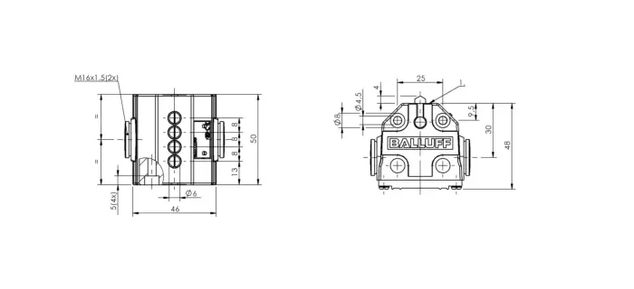 Блочные кулачковые выключатели Balluff BNS01UK