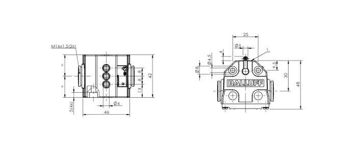 Блочные кулачковые выключатели Balluff BNS01U4