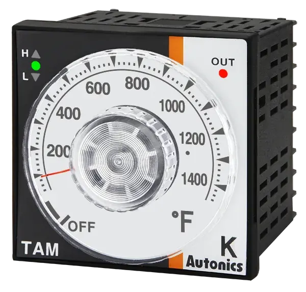 Температурные контроллеры с аналоговой круговой шкалой Autonics TAM-B4SK8F