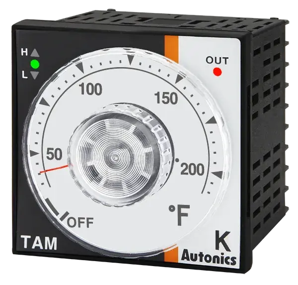 Температурные контроллеры с аналоговой круговой шкалой Autonics TAM-B4SK1F