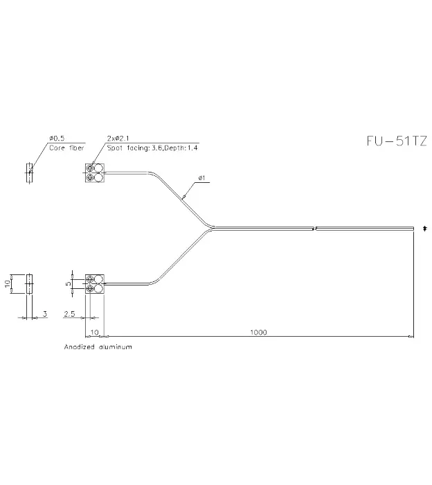 Оптоволоконные кабели для датчиков KEYENCE FU-51TZ