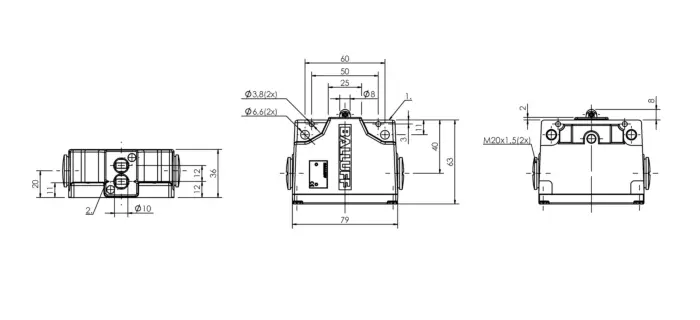 Блочные кулачковые выключатели Balluff BNS02FN