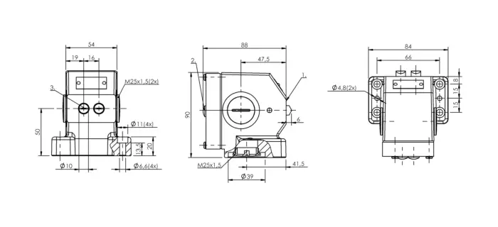 Блочные кулачковые выключатели Balluff BNS024C