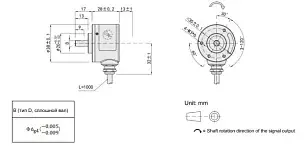 Энкодеры инкрементальные LANBAO ENI38S6-3FH4096HD-T2
