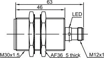 Индуктивные датчики LANBAO LR30XBF10DNR-E2