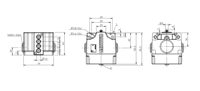 Блочные кулачковые выключатели Balluff BNS02AJ
