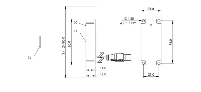 RFID считыватели меток Balluff BIS012N