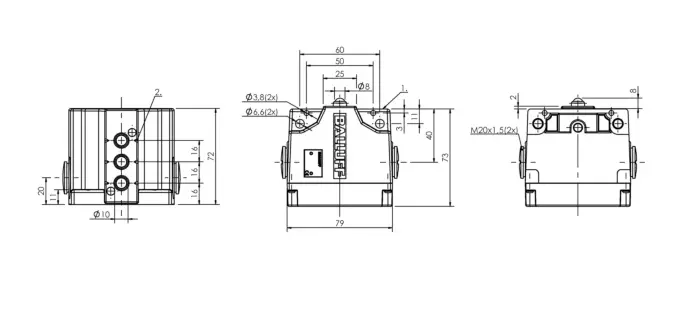 Блочные кулачковые выключатели Balluff BNS02JJ