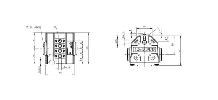 Блочные кулачковые выключатели Balluff BNS01W9