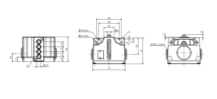 Блочные кулачковые выключатели Balluff BNS02LN