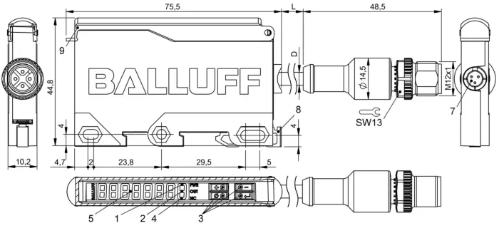 Барьеры искрозащиты Balluff BAE00LC