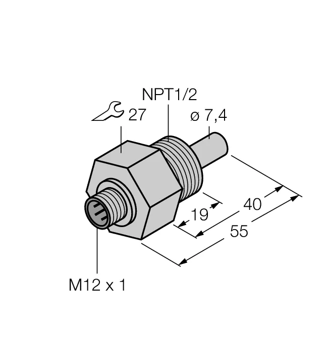 Калориметрические датчики потока TURCK FCS-N1/2A4-NAEX0-H1141
