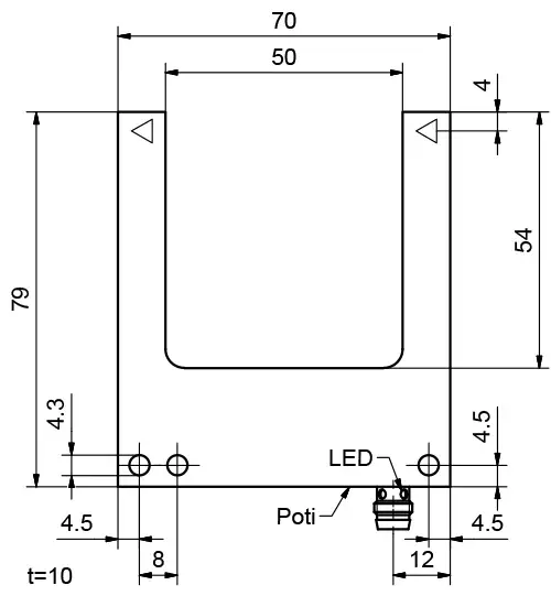 Вилочные датчики Sensopart FGL 50-R-PSM3