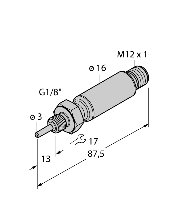 Датчики температуры аналоговые 4-20 мА TURCK TTMS-103A-G1/8-LIUPN-H1140-L013