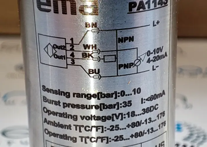 Аналоговые датчики давления 4-20 мА EMA Electronics PA1141