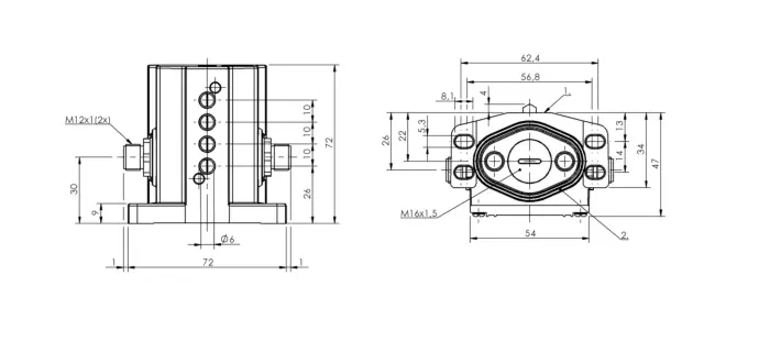 Блочные кулачковые выключатели Balluff BNS01W4