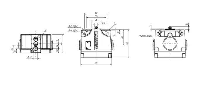 Блочные кулачковые выключатели Balluff BNS02JP