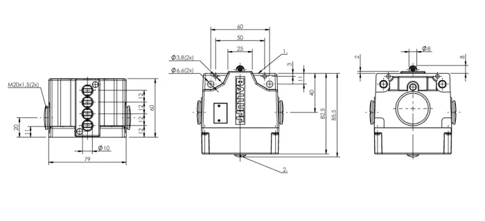 Блочные кулачковые выключатели Balluff BNS04CW