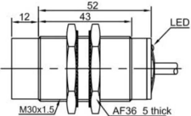 Индуктивные датчики LANBAO LR30XBN15ELO
