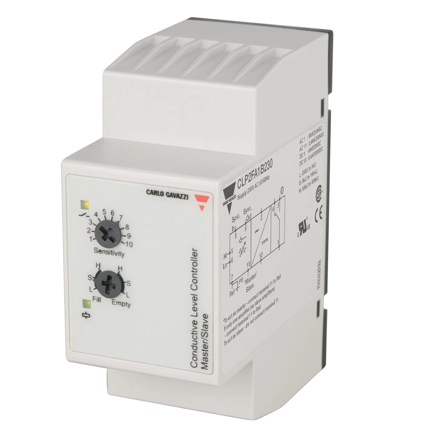 Реле контроля уровня жидкости Carlo Gavazzi CLP2FA1B230