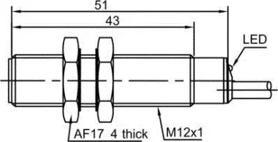 Индуктивные датчики LANBAO LR12XBF02DPCA