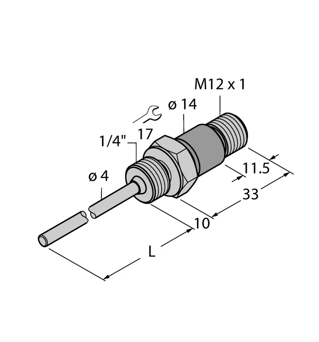 Датчики температуры pt100 TURCK TP-104A-G1/4-H1141-L035