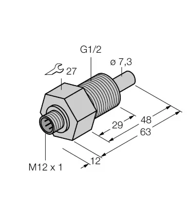 Калориметрические датчики потока TURCK FCS-GL1/2TN-NAEX-H1141