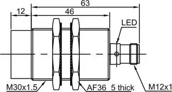 Индуктивные датчики LANBAO LR30XBN15DNO-E2