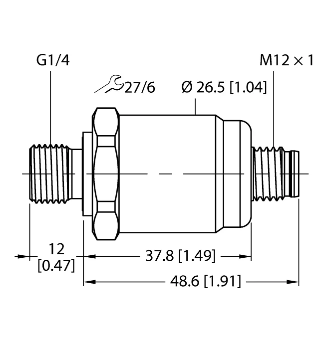 Аналоговые датчики давления 4-20 мА TURCK PT0.05V-1504-I2-H1143/D840