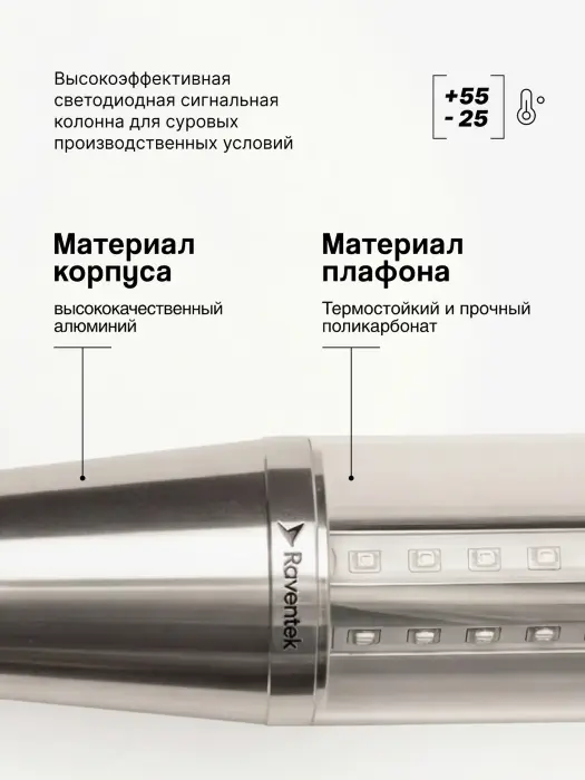 Светодиодные сигнальные колонны Raventek RPF1-324F-RYG