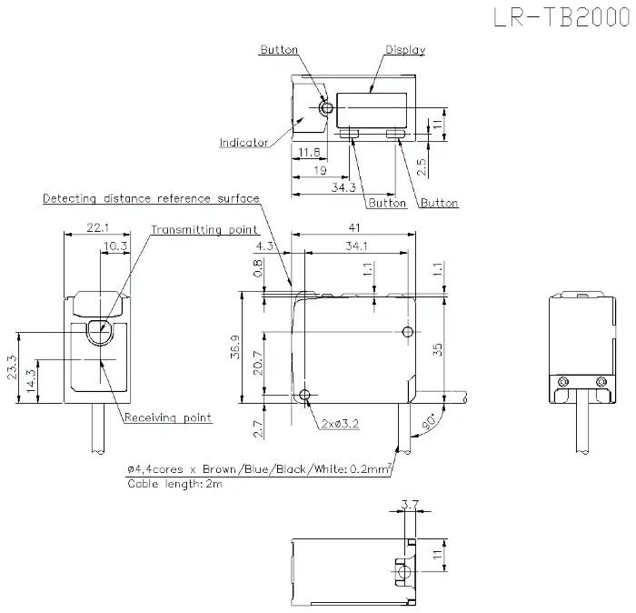 Лазерные датчики расстояния KEYENCE LR-TB2000