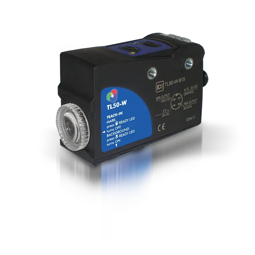 Датчики контрастных меток, датчики фотометки и контраста DATASENSING TL50-W-815