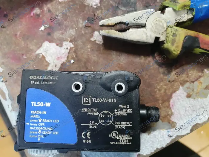 Датчики контрастных меток, датчики фотометки и контраста DATASENSING TL50-W-815