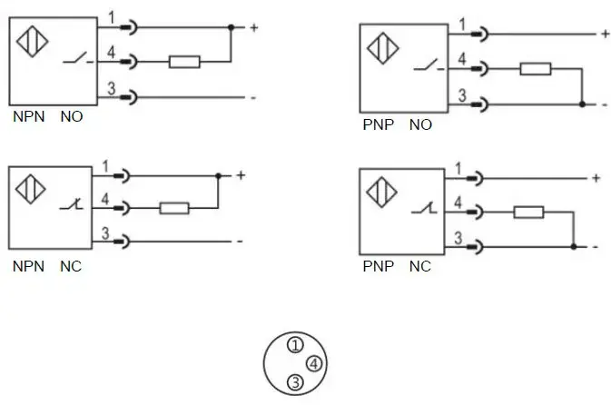 Индуктивные датчики LANBAO LR04QAF08DPO-E1