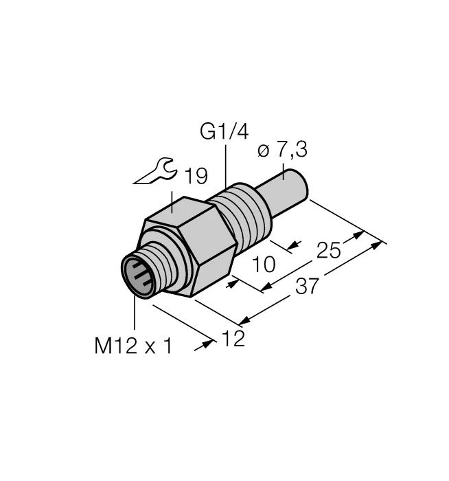 Калориметрические датчики потока TURCK FCS-G1/4A4-NAEX0-H1141