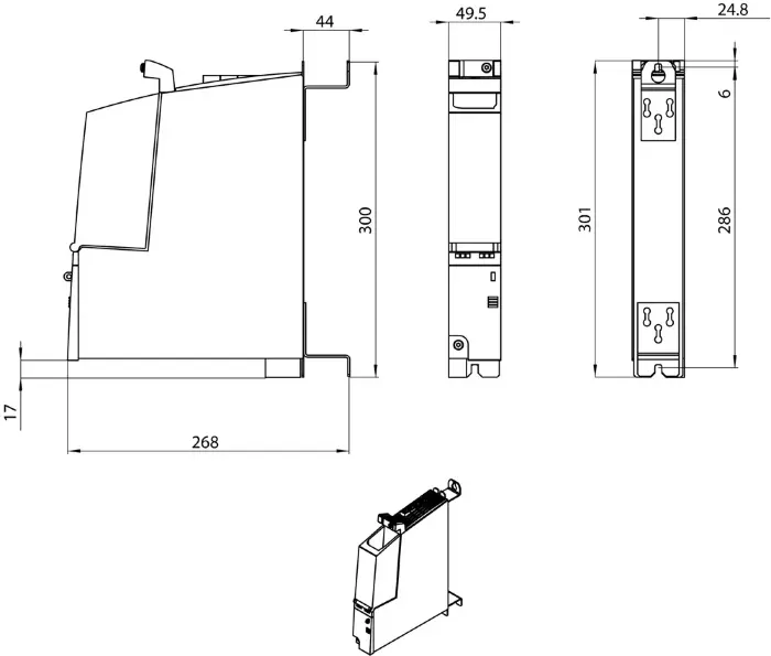 Контроллер привода Siemens 6ES7615-4DF10-0AB0