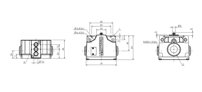 Блочные кулачковые выключатели Balluff BNS0519