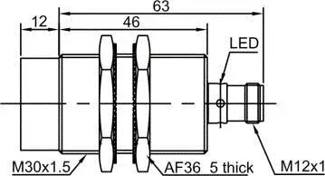 Индуктивные датчики LANBAO LR30XBN15DPOA-E2