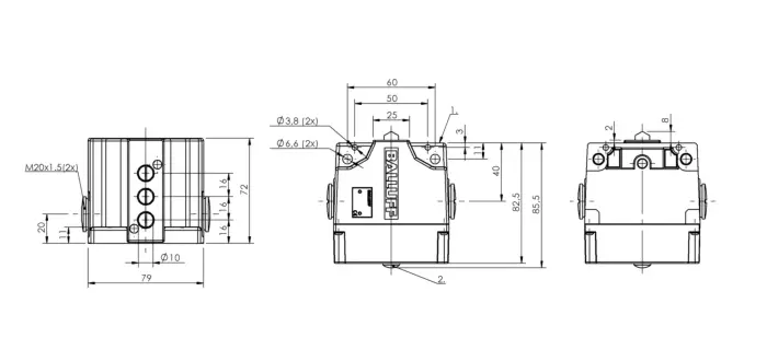 Блочные кулачковые выключатели Balluff BNS028T