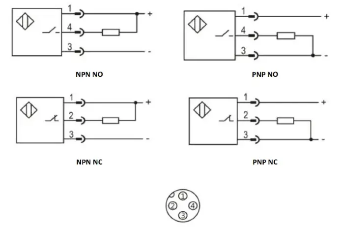 Индуктивные датчики LANBAO LR12XBN04DPCW1-E2